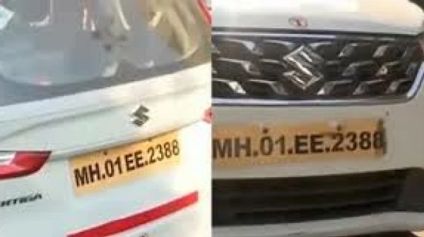 डुप्लीकेट लाइसेंस प्लेट धोखाधड़ी- ताज होटल के बाहर एक ही नंबर वाली 2 कारें मिलीं, 1 हिरासत में